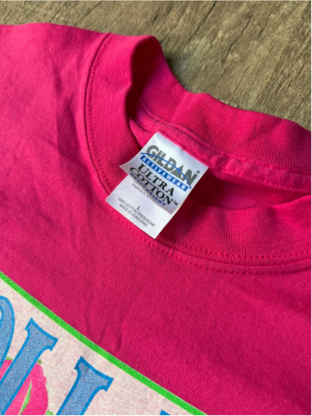 Vintage Holland Michigan Floral Tulip Graphic T-Shirt Magenta Pink - Picture 2 of 2